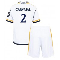 Dětský fotbalový dres Real Madrid Daniel Carvajal #2 2023-24 Domácí Krátký Rukáv (+ trenýrky)